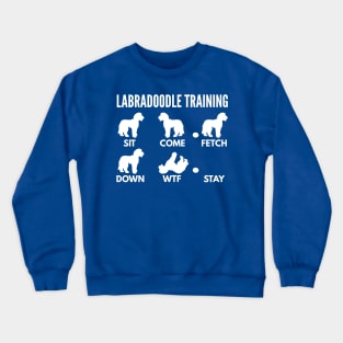 Labradoodle Training Labradoodle Dog Tricks Crewneck Sweatshirt